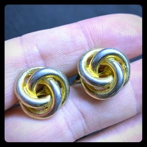 Vintage 1950 Stamped “Goldette” screw back earings